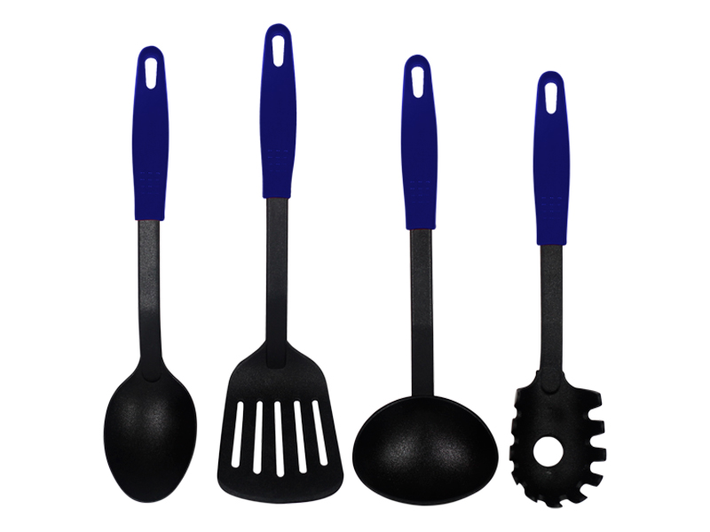 Set De 4 Utensilios Valery Nylon Mango Azul (10)