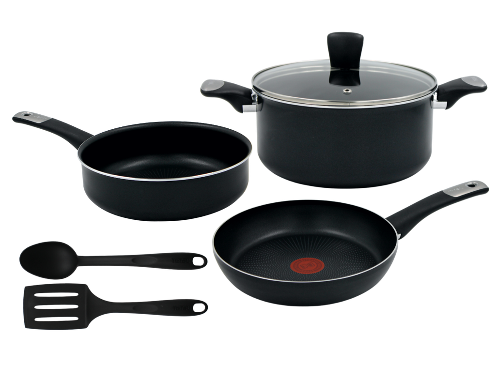 Batería de Cocina 6 piezas T-fal Hard Titanium Plus(BAJA)