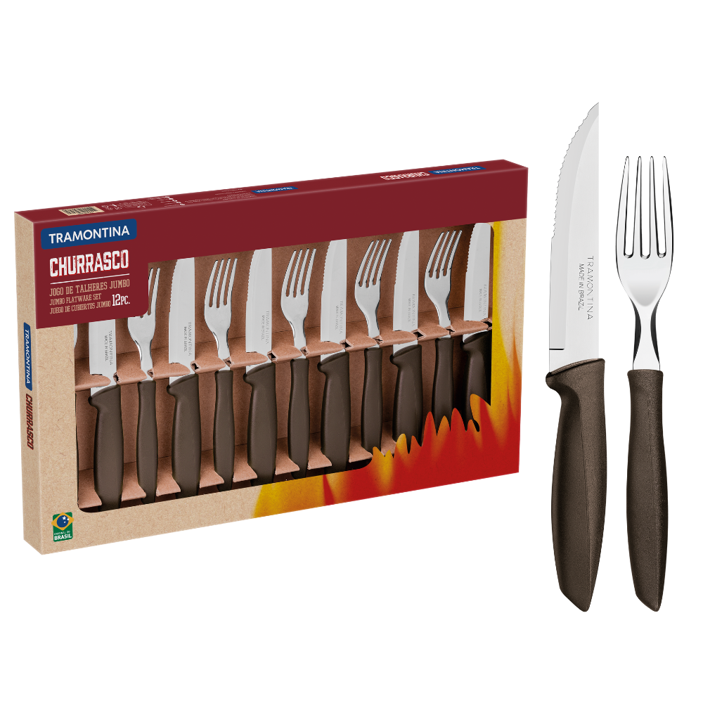 Juego para asado Jumbo 12 piezas Plenus Tramontina