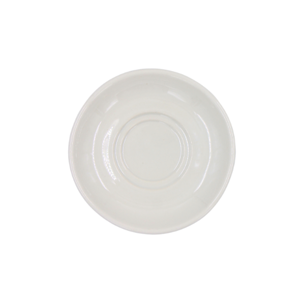 Plato para taza capuchino apilable Blanco 15 cm