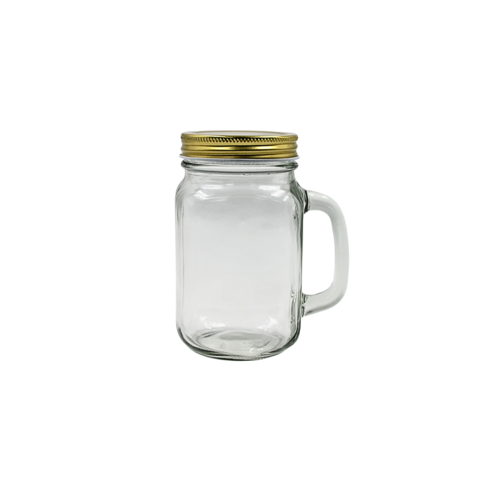 Frasco Mason Jar c/asa c/tapa 480 ml