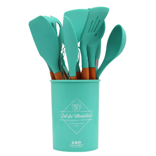 Set De Utensilios De Cocina con base 11 piezas