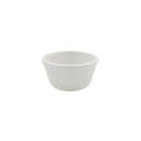 Ramekin blanco rayado 4 onzas melamina blanca