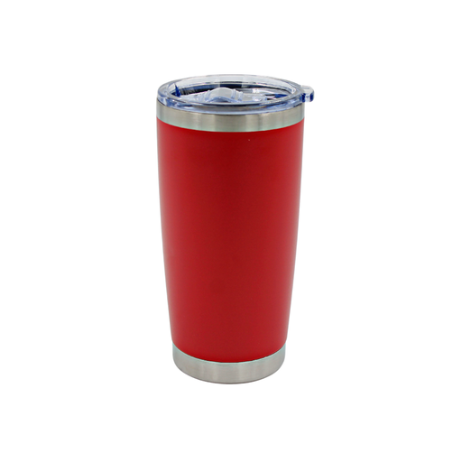 Vaso térmico 20 onzas 590 ml acero inoxidable rojo Travessa