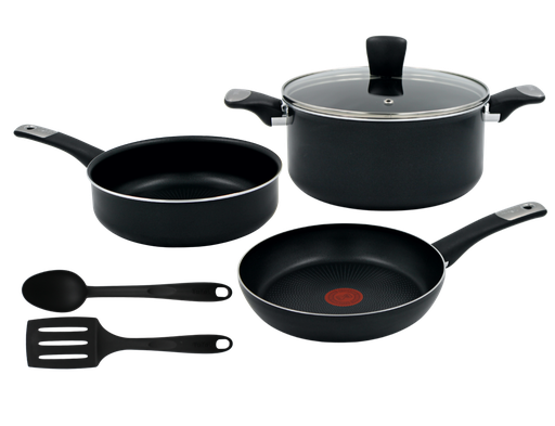 Batería de Cocina 6 piezas T-fal Hard Titanium Plus(BAJA)