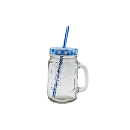 [1332428] Mason Jar Labrado tapa mantel y popote 480 ml @