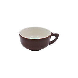 [16160035] Taza sopera Jumbo 14 onzas Café chocolate/Blanco 15.5 cm