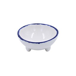 [16160106] Molcajete 18 onzas Azul Cobalto Tordillo/Ultra Blanco 16 cm