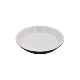 [16160115] Plato Pasta Panadero 14 onzas Negro/Blanco 18.5 cm