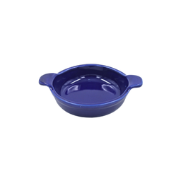 [16160127] Cazuela Panadera redonda con mango 10 onzas Azul Cobalto 18.5 cm