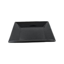 [16160192] Plato cuadrado 9&quot; Negro 23 cm