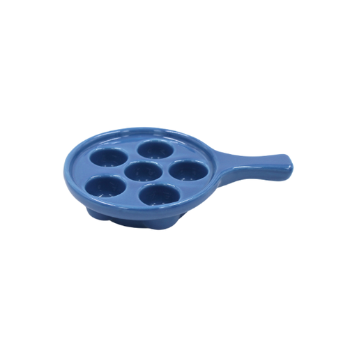 Plato caracoles azul americano 19.5 cm