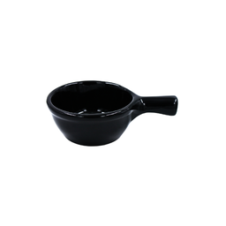 [16160310] Tazón de Sopa con Asa 10 onzas Negro 18.5 cm