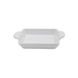 [16160489] Plato rectangular con asa Ultra blanco 20 cm