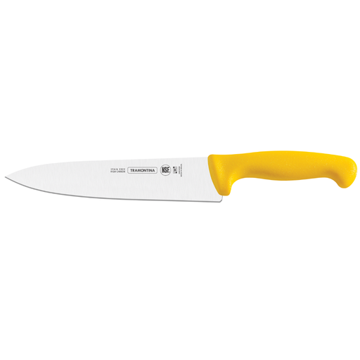 Cuchillo profesional para Chef 10 pulgadas amarillo Tramontina