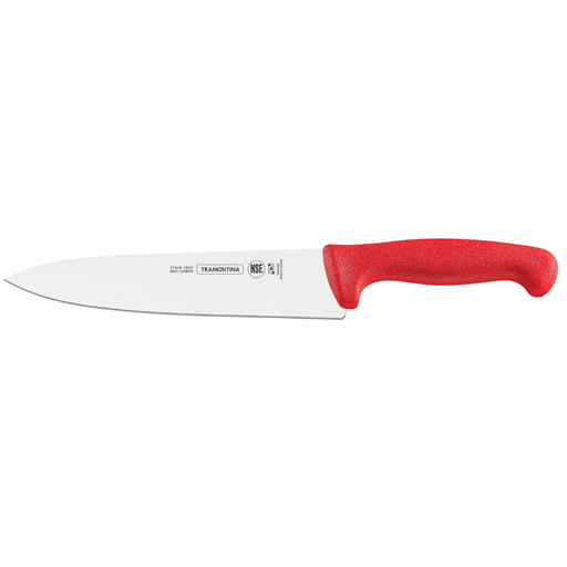 Cuchillo profesional para Chef 8 pulgadas rojo Tramontina