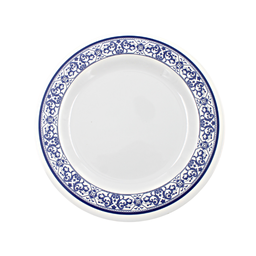 [1284359] Plato extendido 9&quot; 22.5 cm melamina talavera azul