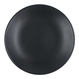 [191494] Plato trinche 27 cm sin relieve negro mate Chena Anfora (Especial)