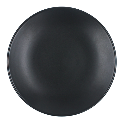 Plato trinche 27 cm sin relieve negro mate Chena Anfora (Especial)