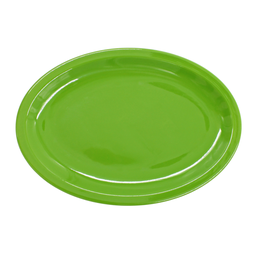 [1284226] Plato oval 11.5&quot; 29 cm melamina verde