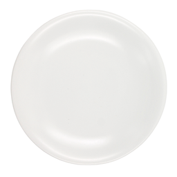 [1911247] Plato Trinche 27 Cm Chena Sin Relieve Blanco Mate