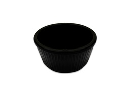 [1359617] Ramekin 4Oz Rayado Melamina Negra