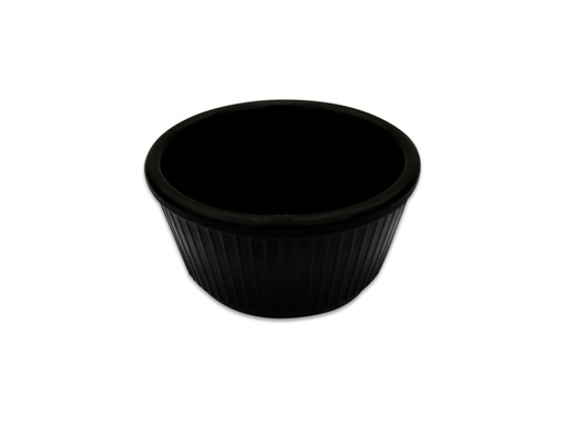 Ramekin 4Oz Rayado Melamina Negra